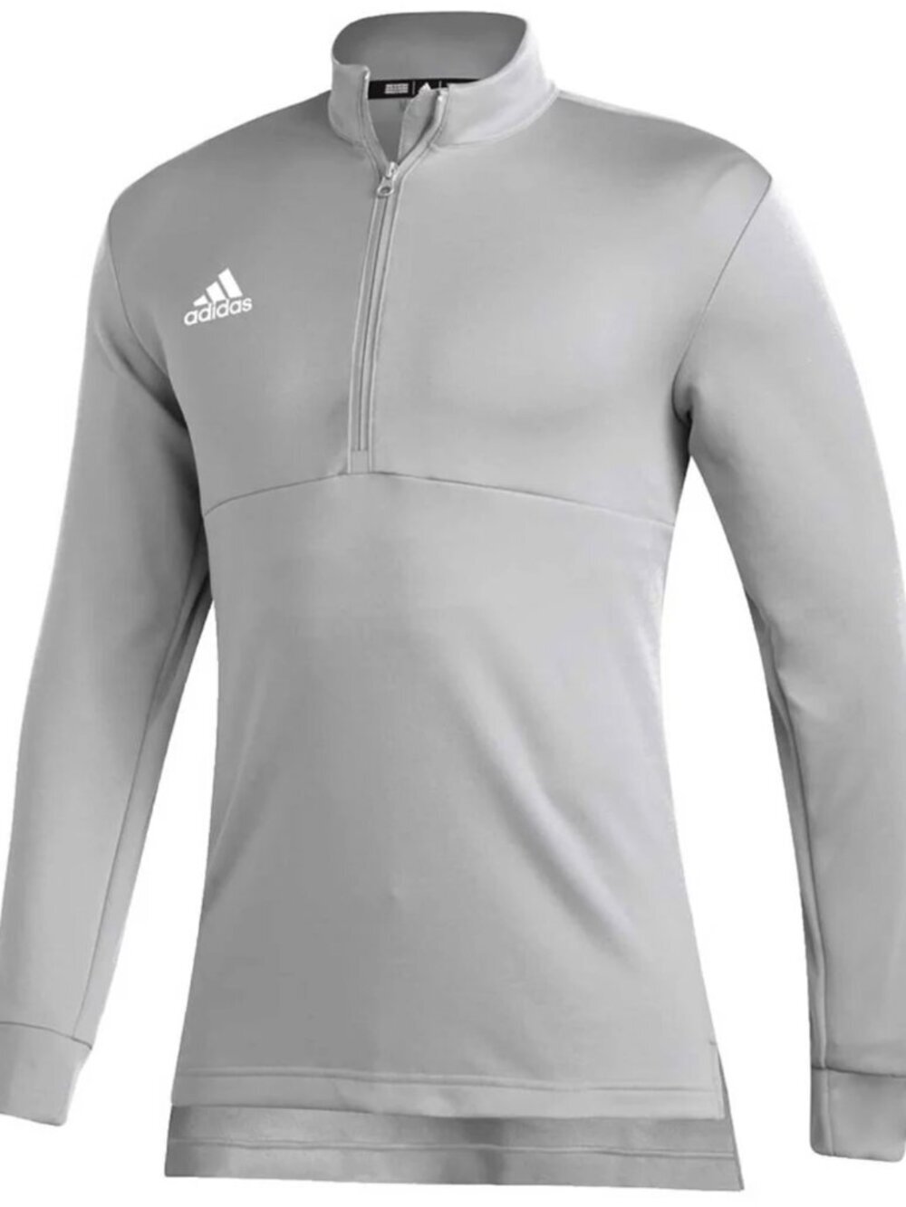 ADIDAS Aeroready Men's Team Issue Quarter Zip Light Grey Active Sweatshirt Sz XL